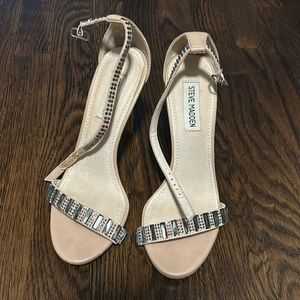 Steve Madden Crystal Heel Sandals - Size 7